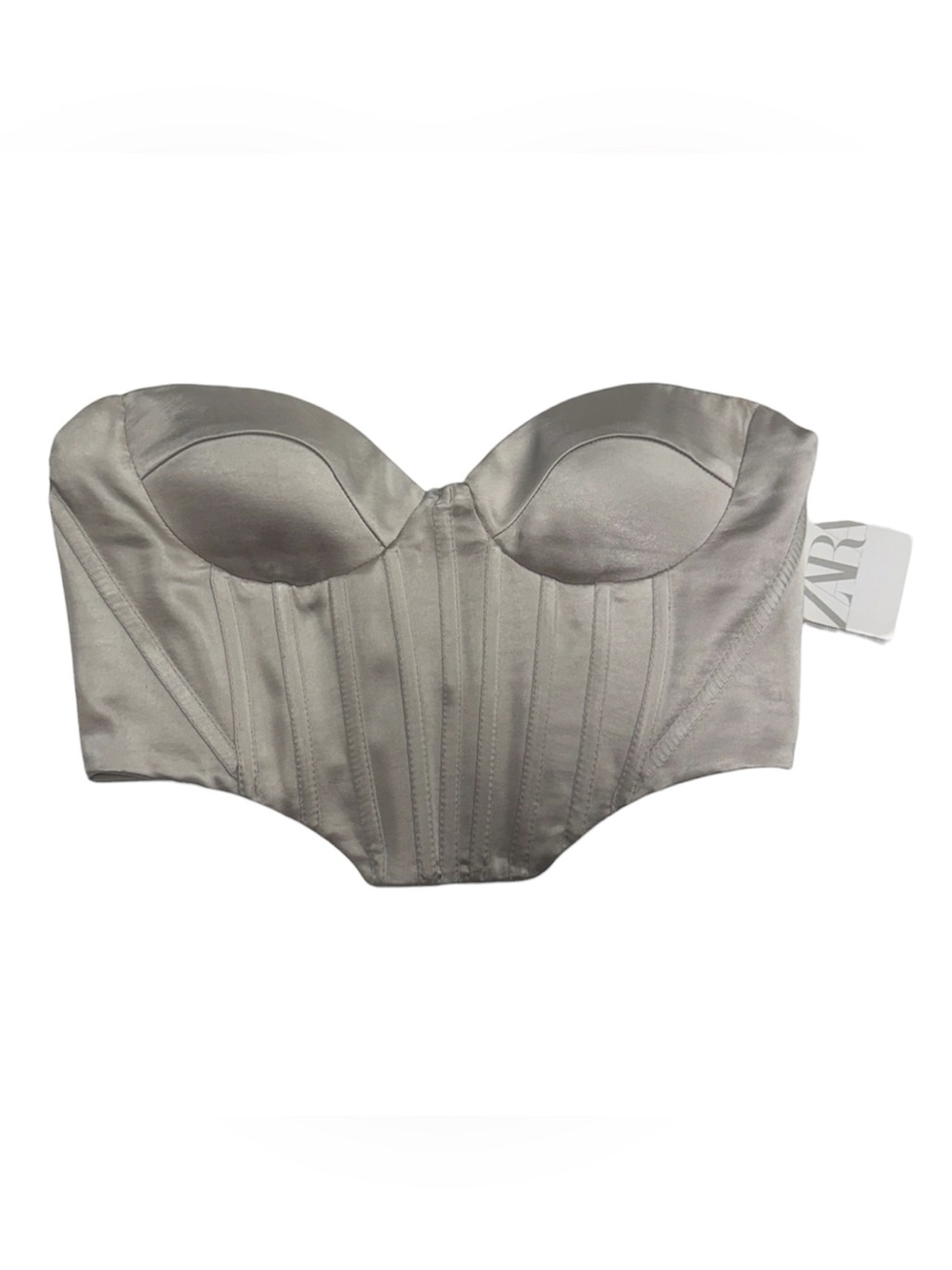 Zara size small NWT corset style beige / tan colored top in perfect condition!